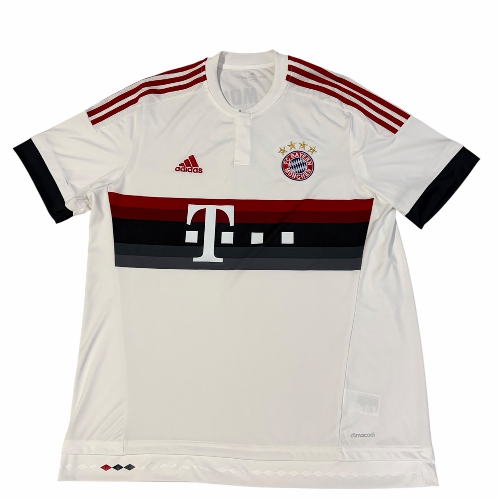 Adidas Bayern Munchen 2015-2016 Football/Soccer Shirt Mens XL White Home Jersey